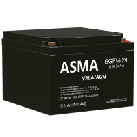 Аккумуляторная батарея ASMA 6GFM-24 (12В, 24Ач)